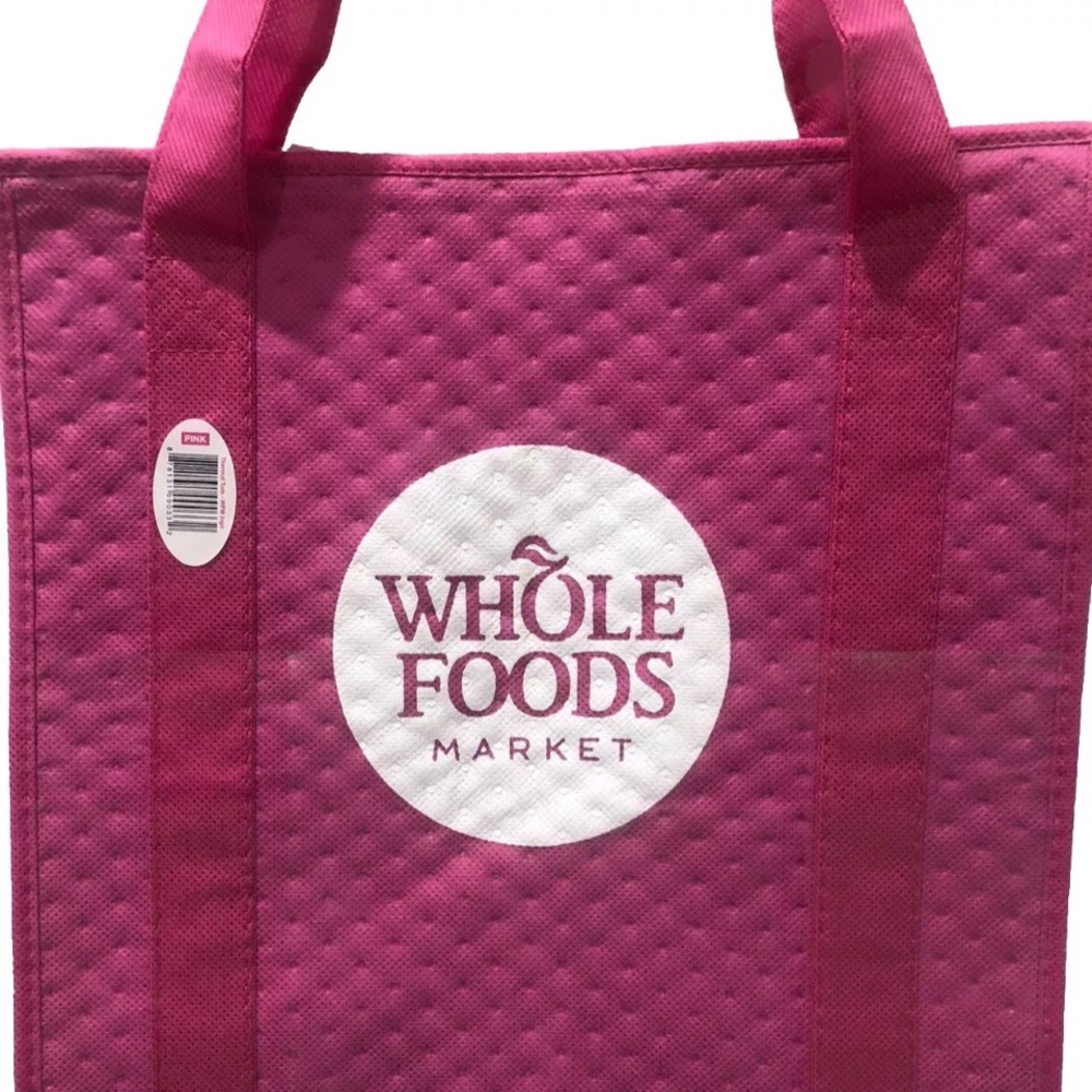 Whole Foods Insulated Bag Reusable pink New